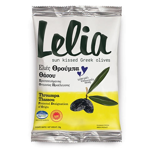 Sušené olivy -Thrumbes Thassou 150g Lelia